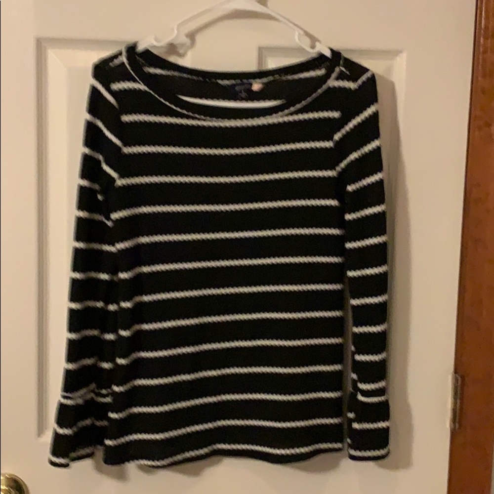 Black and white striped shirt ModCloth